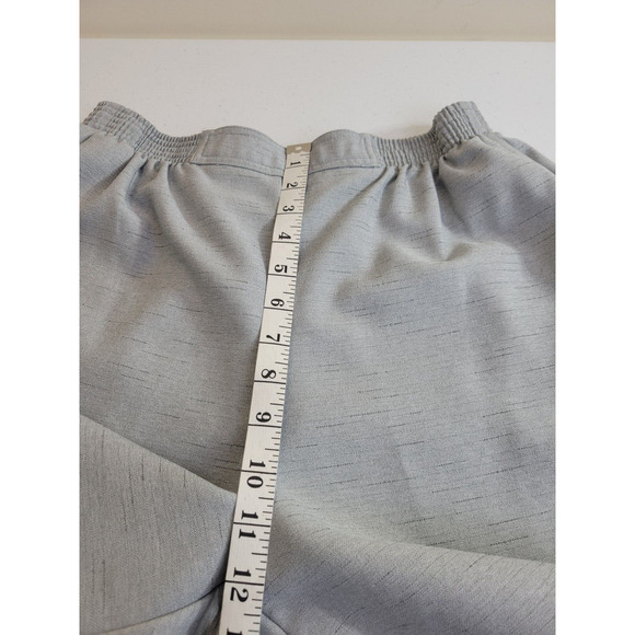 Alfred Dunner Gray Straight Leg High Rise Pull On Cropped Pants Women's Size 14P - Picture 6 of 8